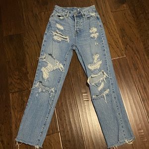 Pacsun straight leg ripped jeans